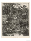 Death of Metacomet (King Philip) Chief of the Wampanoag Indians During King Philip's War 1675-1676 Giclee Print by Howard Pyle