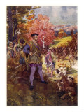 Jacques Cartier Impresses the Native Canadians with His Cannon Giclee Print by Henry Sandham