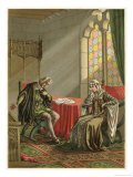 Columbus Tells Queen Isabella of His Troubles Giclee Print by Planetta 
