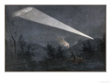 German Zeppelin Airship is Picked out in the Night Sky by a Searchlight from a Fort Giclee Print by Malfroy German Zeppelin Airship is Picked out in the Night Sky by a Searchlight from a Fort Giclee Print by Malfroy