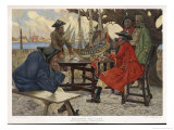 Discussing Her Lines reproduction procédé giclée par Charles M. Padday