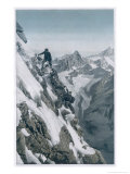 The Matterhorn on the Matterhorn Giclee Print by J. Rummelspacher