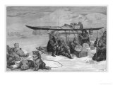 George de Long in His Ship "Jeanette" Proved That the Arctic Sea Ice is Moved by Ocean Currents Giclee Print by H.w. Klutschak