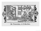Weaving Tapestry and Painted Cloth in Medieval Scandinavia Giclee Print by Olaus Magnus