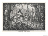 Emin Pasha Relief Expedition: The Expedition Fights Its Way Through the Congo Forest Giclee Print by Édouard Riou