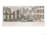 People Rush Panic Stricken from Buildings While Others Help the Injured Giclee Print by Franz Krueger