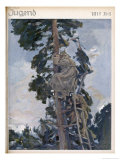 German Look-Out Post up a Tree Spotting Enemy Artillery Giclee Print by Paul Rieth
