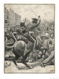 In Manchester Yeomanry are Ordered to Clear a Crowd Giclee Print by H.m. Paget