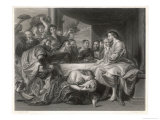 While He is Dining with Simon the Pharisee a Sinful Woman Giclee Print by Greatbach 