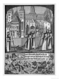 Saint Bernard of Clairvaux Founder of the Monastery Giclee Print by Huyot 