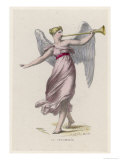 Fame Blows Her Trumpet to Proclaim a Hero Giclee Print by Marcille 