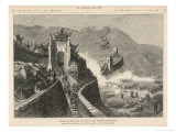 The French Take the China Gate in the Great Wall Giclee Print by Henri Meyer