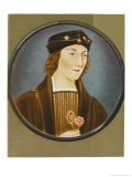 Henry VII Miniature reproduction procédé giclée par Nicholas Hilliard