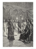 Edmund Rich Archbishop of Canterbury Threatens to Excommunicate Henry III Giclee Print by Hildebrand 