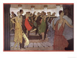 Paris la Nuit dans Un Dancing de Montmartre Reproduction procédé giclée par Manuel Orazi
