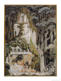 The Prince Looks Down on Sleeping Beauty Wondering How to Wake Her reproduction procédé giclée par Kay Nielsen