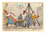 British Battering Ram Preparing the Way for a Popish Bull'- a Satire Giclee Print by Henry Heath