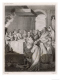 An Agape or "Love-Feast" of the First Christians Reproduction procédé giclée par Jeanron 