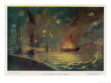 The Bombardment of Port Hudson by the Federals Giclee Print by E. Packbauer