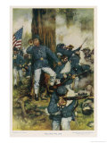 The Battle of Chickamauga the Confederate Army of the West Took on the Federals Giclee Print by C.d. Graves