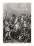 Battle of Rocroi, Louis II Conde Rallies the French Giclee Print by Pardinel 