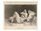 Mental Patient at la Salpetriere Displaying the Melancholy Phase Giclée-Druck von P. Richer