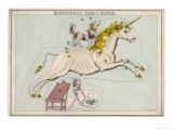 The Constellation of the Unicorn and Canis Minor Giclee Print by Sidney Hall
