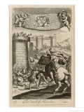 One of Gideon's Sons Attacks Thebes reproduction procédé giclée par Michael van der Gucht