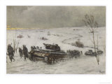 German Tank Column Accompanied by Infantry Advances into Russia Pósters por Schnurpel German Tank Column Accompanied by Infantry Advances into Russia Pósters por Schnurpel