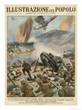 Major Air and Land Offensive by the Italians Against the Ethiopians Giclee Print by E. Mainetti