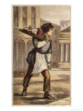 Butcher's Boy Delivering an Order on Foot Giclee Print by H.w. Petherick