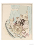 Party of Children Enjoy the Panto at Drury Lane Theatre London Giclee Print by MARS (Maurice Bonvoisin) 