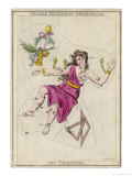 Andromeda (Gloria Federici) in Chains Plus Triangles Constellation Giclee Print by Sidney Hall