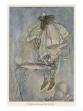 Fergus Goes Down into Loch Fury Giclee Print by Stephen Reid