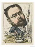 Emile Zola French Novelist reproduction procédé giclée par Moloch 