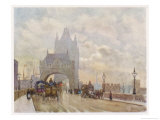 On the Road Approaching the Bridge Giclee Print by Herbert Marshall