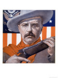 Theodore Roosevelt 26th American President: a Satirical View Giclee Print by Rene Lelong