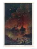 The Battle of New Orleans the City Surrendered reproduction procédé giclée par E. Packbauer