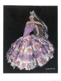 Antonia Argentina (Antonia Merce) Flamenco Dancer in "Cordoba" by Albeniz reproduction procédé giclée par Marguerite Mackain