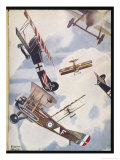 The Skies Over Europe are Filled with Warring Aircraft Giclee Print by Stanley Orton