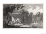 Having Killed for the Muslim Faith an Assassin Awakens in a Blissful Garden Giclee Print by L. Maroy