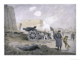 German Artillery Battery on the Western Front Giclee Print by Fritz Grotemeyer
