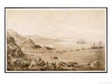 Laying the First Cable from Valentia Western Ireland Giclee Print by Albert Krueger