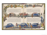 Quirky View of a Car Assembly Line Lámina giclée por Geo Ham Quirky View of a Car Assembly Line Lámina giclée por Geo Ham