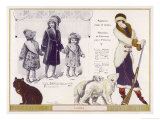 Polar Bear Fur Coat 1912 Reproduction procédé giclée par Jacques Nam