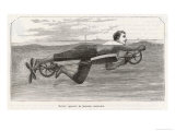 Richardson's Swimming Device Allows One to Sally Forth by Pedalling a Propellor Underwater Giclee Print by Meerahy 