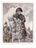 Mounted on His Horse Marengo He Watches the Progress of a Battle with the Aid of a Spy- Glass Reproduction procédé giclée par Job 