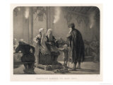To See Ingeborg His Beloved Fridthjof Visits the Court of Her Husband Disguised as a Salt Miner Giclee Print by A. Malmstron