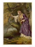 Hamlet, Act IV Scene I: Ophelia Gathers Flowers by the Stream Giclee Print by Joseph Kronheim