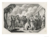 William Despreaux Taken by the Saracens and Brought Before the Sultan Saladin Giclee Print by Greig 